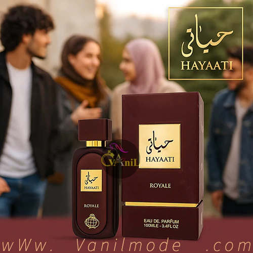 عطر حیاتی رویال قهوه ای فراگرانس ورد . www.vanilmode.com